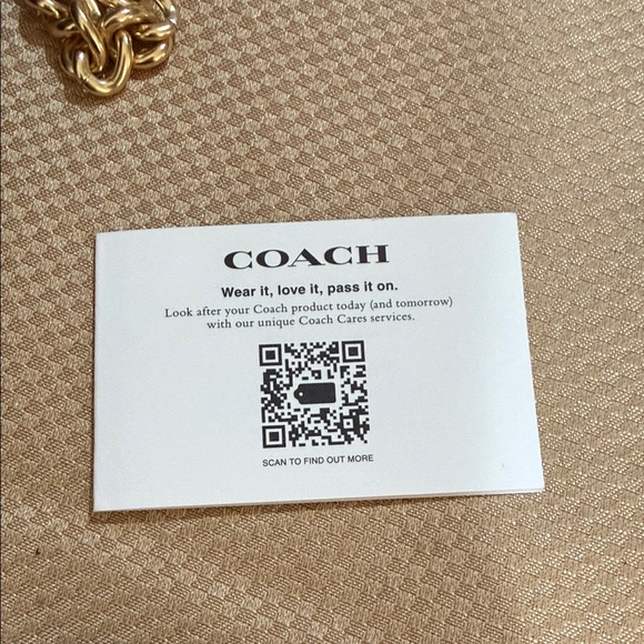 Coach Croc-Embossed Green Wristlet with Gold Chain Nolita 19